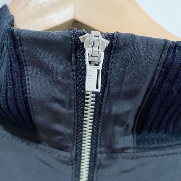 ATHLETA Black Insights Mock Neck Top Oversized Neutral Minimalist Modern Size XS - Picture 6 of 10